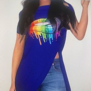 Blue Zipper Sexy Tee!
